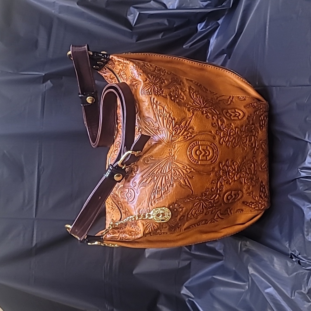 Marino Orlandi oversized leather shoulder bag